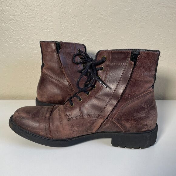 Frye and Co. Cody Lace-Up Boots, Brown Leather, Men's 11 - Picture 6 of 10